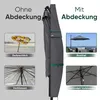 Sekey Sonnenschirm Schutzhülle für 300 cm Ampelschirm mit Produktbild-Vorschau 3