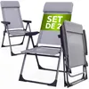 CASARIA® Lot de 2 Chaises de Jardin Pliantes en Aluminium Voir les images du produit 1