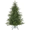 A green artificial Christmas tree on a white background. Podgląd zdjęcia produktu