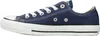 A side view of a single navy blue Converse Chuck Taylor All Star low-top sneaker against a white background. Produktbild-Vorschau