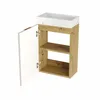 WENA Waschtischunterschrank mit Waschbecken 40 cm, gerade Produktbild-Vorschau 3