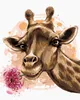 Zuty - Malen nach Zahlen - GIRAFFE MIT GERBERA, 40x50 cm, Produktbild-Vorschau 1