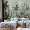 Vlies Fototapete - Mountain Jungle 250x175 cm Blätter Produktbild-Vorschau 1