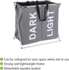 WENKO Wäsche Sammler DUO Grau 120 L Korb 2 Fächer Truhe Produktbild-Vorschau 4