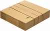A stack of flat cardboard boxes, bound together with black straps. Produktbild-Vorschau