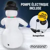 MONZANA® Bonhomme de neige gonflable 240 cm XXL décoration Voir les images du produit 3
