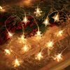 3m LED Schneeflocke Stern Lichterkette Warmweiß Produktbild-Vorschau 7