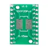 A top-down view of a green circuit board adapter with numbered pins and silver connectors. Produktbild-Vorschau