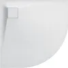 Duschwanne Viertelkreis 80x80x3,2 SMC Verbundwerkstoff Produktbild-Vorschau 2
