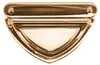 Steckschloss Mappenverschluss Taschenschloss 25 x 50 mm rose gold Produktbild-Vorschau