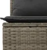 vidaXL Gartensofa mit Kissen 3-Sitzer Grau Poly Rattan Produktbild-Vorschau 7
