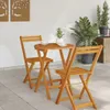 vidaXL Tavolo da giardino pieghevole naturale 60 x 60 x 72 Anteprima dell’immagine prodotto 3