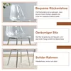 4er Set Esstisch mit gehärtetem Glas, 88 cm, vier Produktbild-Vorschau 6