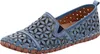Gemini Damen Slipper Leder Mokassin floral Blumen Cutouts Produktbild-Vorschau 7