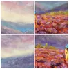 Poster - Poster ohne Rahmen - Feld Frau Landschaft - 60x60 Produktbild-Vorschau 8