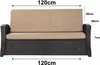 A front view of a sofa cushion set with dimensions indicated. Anteprima dell’immagine prodotto