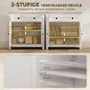 HOMCOM Sideboard Küchenschrank mit Schublade Doppeltür Produktbild-Vorschau 5