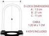 Lucchetto per bicicletta Master Lock 8274EURDPRO Anteprima dell’immagine prodotto 11