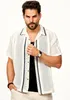 SOULSTAR Herren Kurzarmhemd Gestreift - Freizeithemd als Produktbild-Vorschau 4
