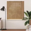 vidaXL Roleta se závěsy hnědá 140 x 160 cm bambusová Náhled obrázku produktu 3