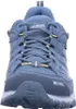 Front view of a blue hiking shoe. Voir les images du produit
