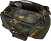 An open duffel bag with a jungle-like pattern. Produktbild-Vorschau