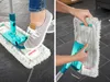 A split image showing a person using a mop and then attaching a mop head. Anteprima dell’immagine prodotto