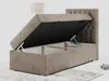 Einzelbett - Boxspringbett 90x200 mit Bettkasten und Produktbild-Vorschau 2
