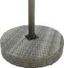 vidaXL 3 tlg. Gartenbar Set mit Kissen Poly Rattan Grau - Produktbild-Vorschau 6