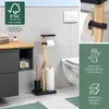 eluno stojící toaletní souprava 4v1, WC štětka, držák na Náhled obrázku produktu 4