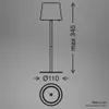 Briloner SUTA Lampada da tavolo LED senza fili IP44, Anteprima dell’immagine prodotto 10