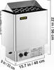 VEVOR Saunaofen 9 KW, Sauna Elektroherd 380 V - 415 V, Produktbild-Vorschau 8