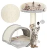 A cat tree with two kittens playing on it, along with a separate ball of twine. Anteprima dell’immagine prodotto