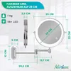 Mirlux Make-up-Spiegel mit LED-Beleuchtung - 5fache Produktbild-Vorschau 6