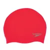 Speedo Plain Moulded Junior Badekappe Rot  Rot One Size Produktbild-Vorschau 6