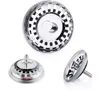 Three views of a stainless steel sink strainer. Produktbild-Vorschau