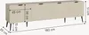 Fernsehschrank ‘Nand’ mit 4 Türen geriffelt 180 x 35 x 51 Produktbild-Vorschau 4