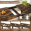 COSTWAY Rozťahovací jedálenský stôl 158 x 70 cm, kuchynský Náhľad obrázku produktu 4