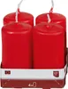 4 Stumpen rot 4x8 cm 416081 Produktbild-Vorschau 1