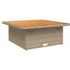 Design 2-tlg. Garten-Essgruppe mit Kissen Beige Poly Produktbild-Vorschau 4