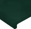 vidaXL Kopfteil mit Ohren Dunkelgrün 203x16x78/88 cm Samt Produktbild-Vorschau 5