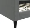 vidaXL Letto da giorno grigio scuro 90x200 cm in tessuto Anteprima dell’immagine prodotto 6