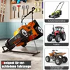 A collage of images showing a lawn mower lift and different types of vehicles. Podgląd zdjęcia produktu