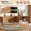 Merax TV Lowboard TV-Schrank mit 4 Türen und 2 Staufächer,  Produktbild-Vorschau 4