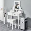 Meerveil Tabouret 2 pièces, tabouret de coiffeuse x 2, Voir les images du produit 3