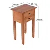 Noční stolek "RIKA" | teak, 70 cm | noční stolek, telefonní Náhled obrázku produktu 3