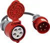 Adapter CEE-Stecker 32A 400V auf CEE-Kupplung 16A 400V Produktbild-Vorschau 1