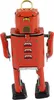 Blechspielzeug Mini Roboter rot Miniatur Figur Blechroboter Produktbild-Vorschau 3