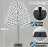 MONZANA® Kirschbaum Beleuchtet 220 cm 220 LED Kaltweiß Produktbild-Vorschau 3