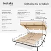 Transat 2 places - noir/beige Voir les images du produit 6